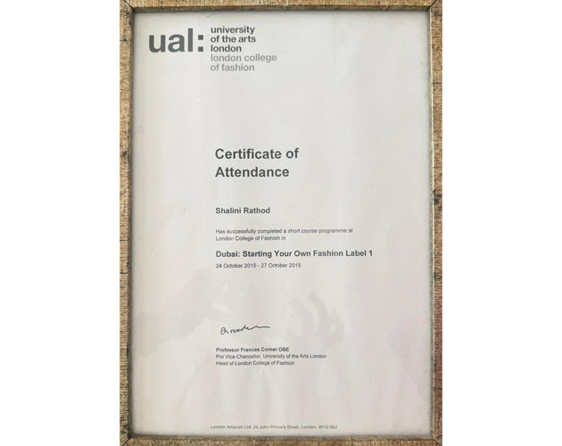 Fashion Entrepreneurship Certification – University of the Arts London